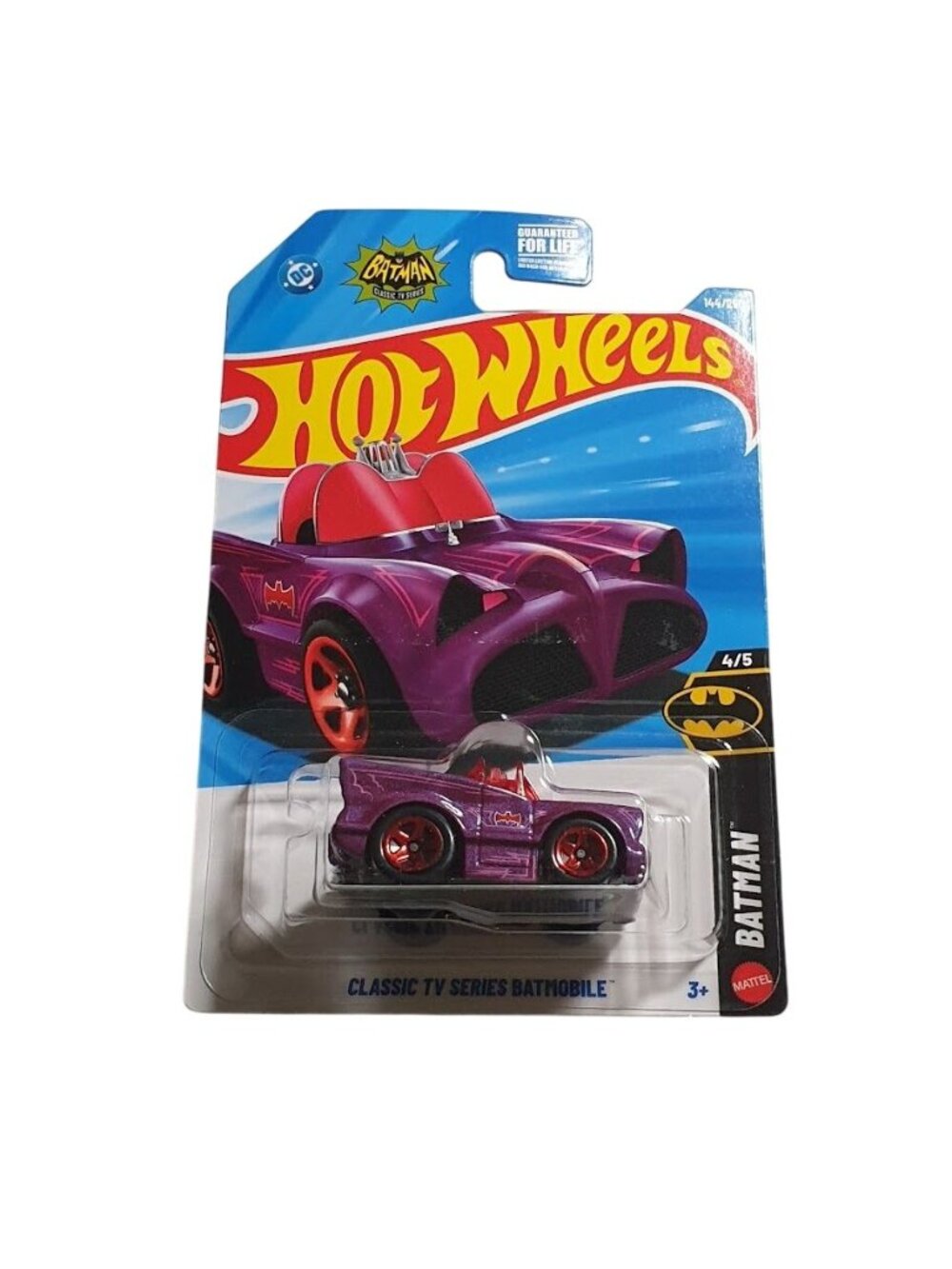 Hot Wheels Classic TV Series Batmobile Purple Red Wheels Batman Car Gift 144/250